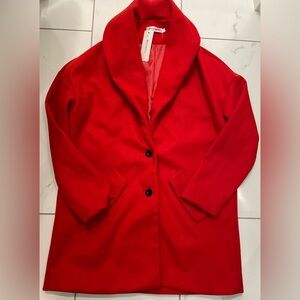 NWT!OC Orderplus beautiful red cape/coat size S, feels like a M!